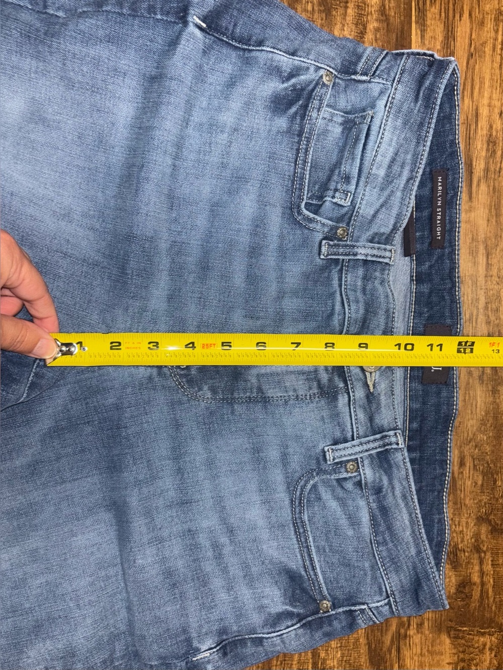 NYDJ Marilyn Straight Jeans Size 12P - Picture 6 of 9